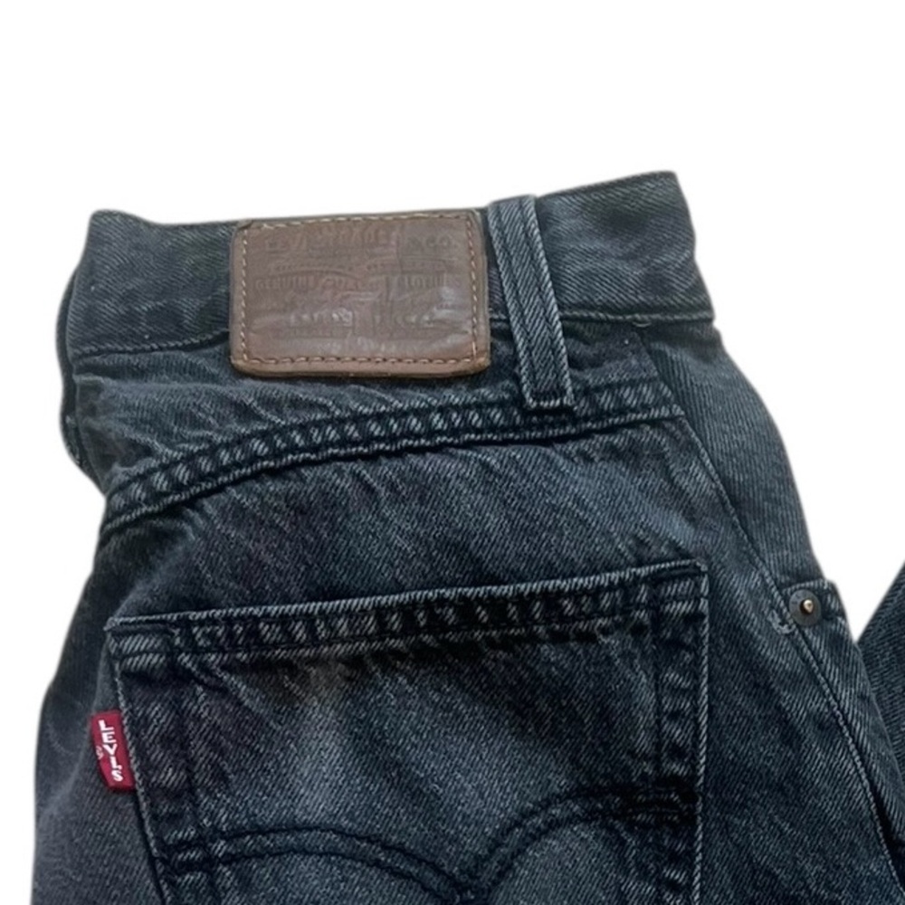 Levi’s Premium 80S Mom Jeans High-Waist Black 100% Cotton Size 28 - Picture 10 of 16